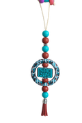 Giddy Up Beaded Car Freshie Hanger with Tassel