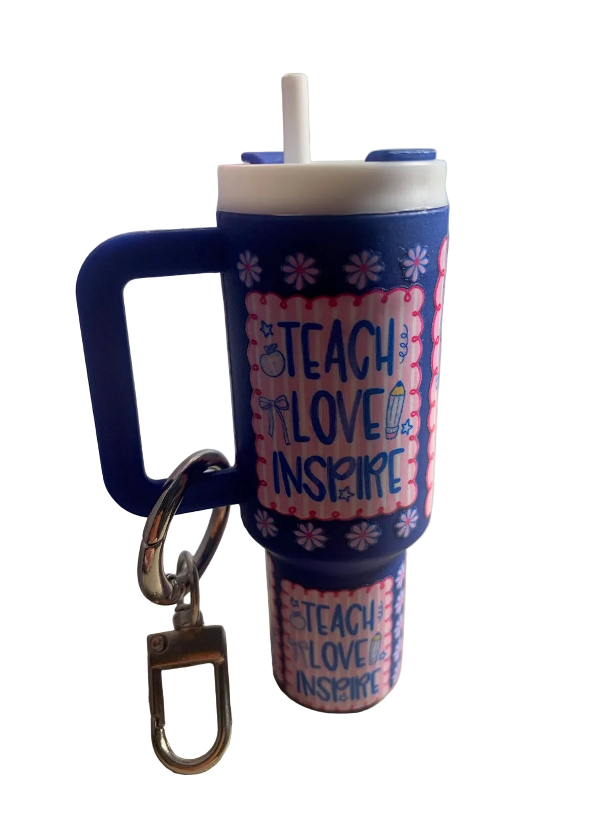 Teach Love Inspire Chapstick Holder Keychain