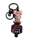 Just a Small Town Girl Sloth Keychain 💕🦥