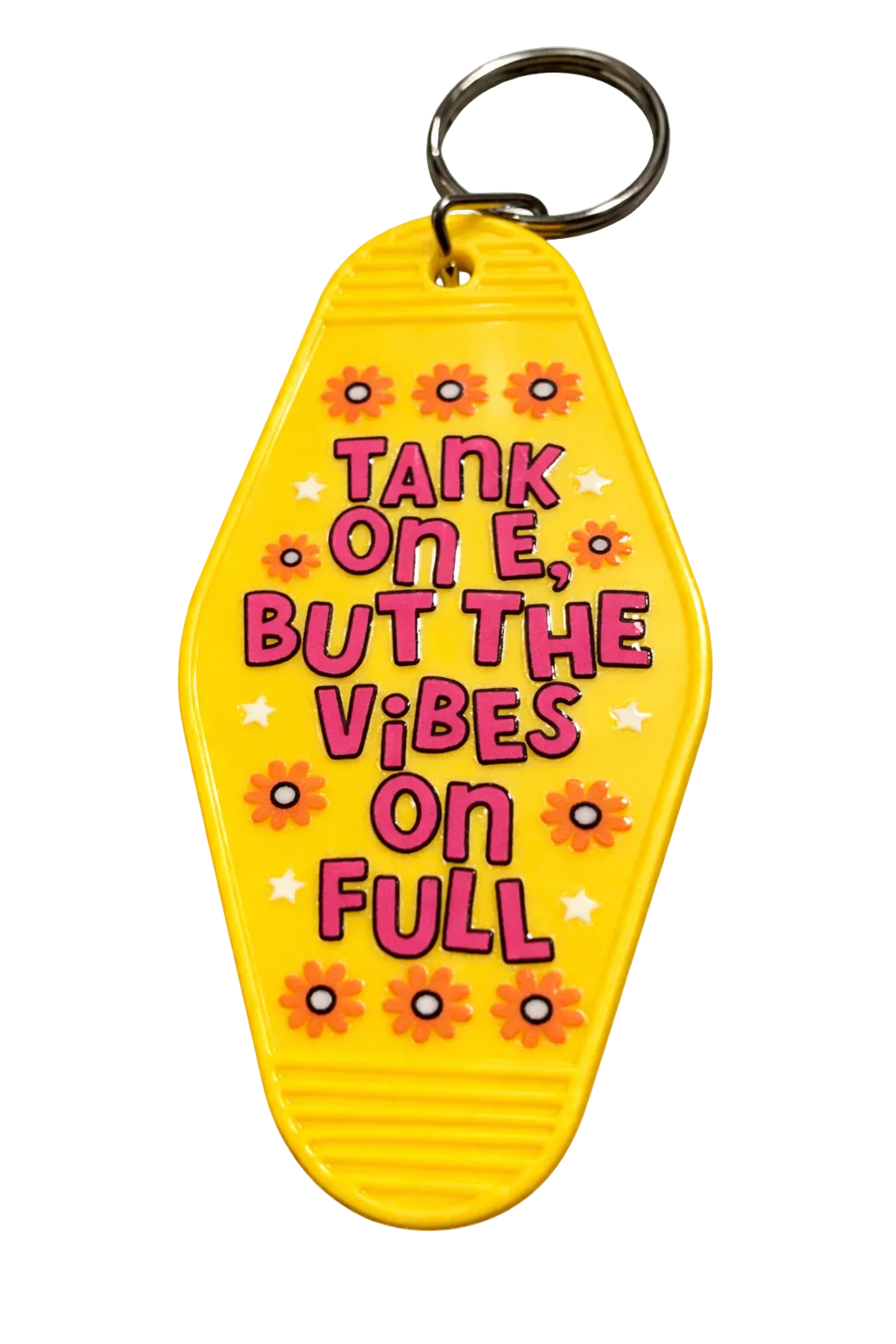 Tank on E, But the Vibes on Full Motel Keychain